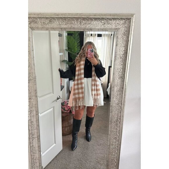 FREE PEOPLE Eleanor Sweatshirt Dress in Black Combo Size Small - Picture 10 of 10